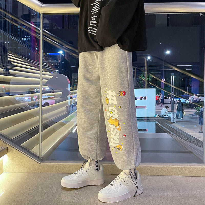 秋款男士运动裤直筒宽松卫裤哈伦抽绳束脚休闲裤1611B-1-K03-P45,男装休闲裤,星座712-1