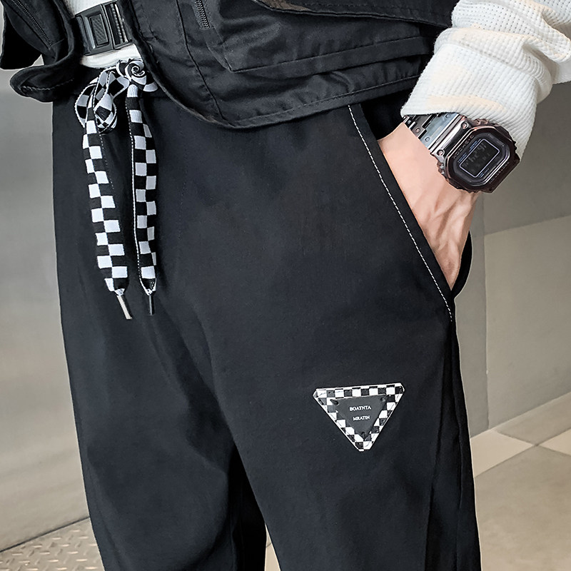 2024夏季长裤新款男士休闲裤痞帅网红修身小脚裤712-1-AK48-P48,男装休闲裤,星座712-1