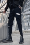 秋冬新款男士休闲裤加厚长裤痞帅束脚裤潮流修身小脚裤A162-P48，男装休闲裤，星座712-1