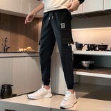秋冬季新款加厚休闲裤男士休闲裤痞帅潮牌工装裤束脚运动裤A153，男装休闲裤，星座712-1