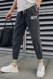 夏季九分裤男士牛仔裤潮牌宽松修身裤子薄款712-1-A104-P58，男装牛仔裤，星座712-1
