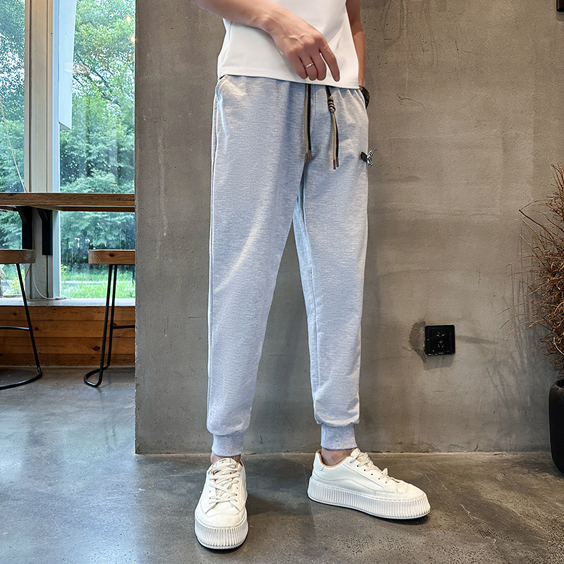 夏季卫裤男士运动裤潮牌宽松哈伦裤时尚百搭束脚裤712-1-A123-P45,男装休闲裤,星座712-1