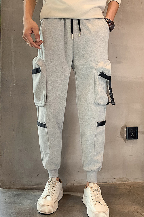 夏季新款休闲裤男士宽松卫裤束脚工装裤修身小脚裤712-1-AK140,男装休闲裤,星座712-1