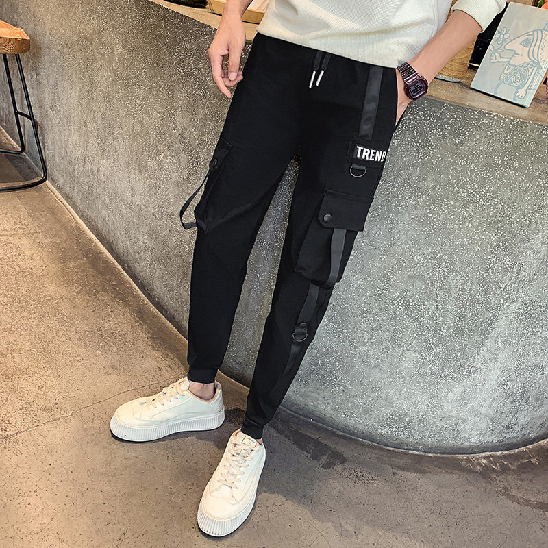 秋季新款潮牌男士工装裤潮牌修身小脚裤束脚裤712-1-A130-P50,男装休闲裤,星座712-1