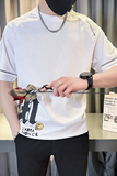 潮牌短袖t恤男夏季新款2024潮牌男装宽松潮半袖T恤TX01-P58，男装T恤，星座712-1