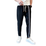 夏季男士休闲裤宽松哈伦裤薄款修身小脚裤显瘦条纹裤712-1-A122，男装休闲裤，星座712-1