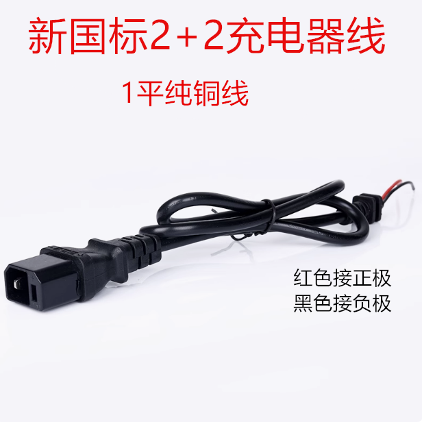 2+2新国标充电器输出线纯铜加粗