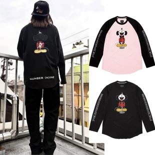 TEE 联名款 全棉印花长袖 TOP RAGLAN INE 老鼠 老鼠长袖