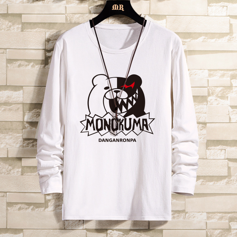 弹丸论破周边黑白纯棉长袖二次元