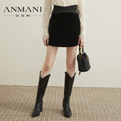 简约职场百搭收腰A字短裤 ANMANI恩曼琳秋季 新款 裙女WANDCA24