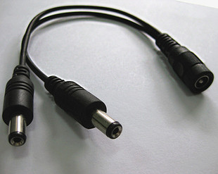 激光模组 定位器专用一分为二DC插头线 5521 可同时接2个模组