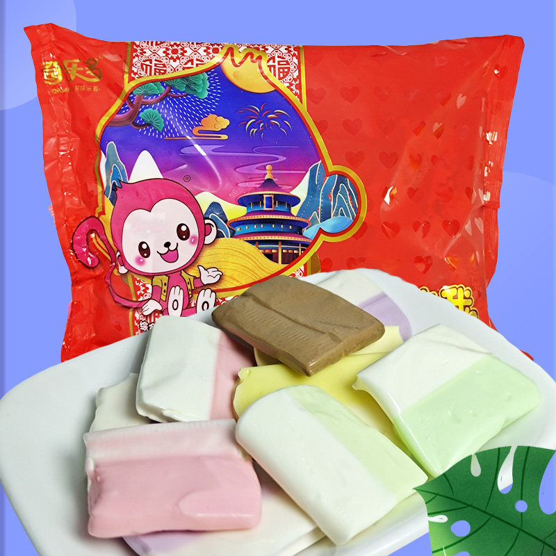 奇乐多别咬我软糖网红酸奶糖果多口味奶糖500g散装8090后怀旧零食