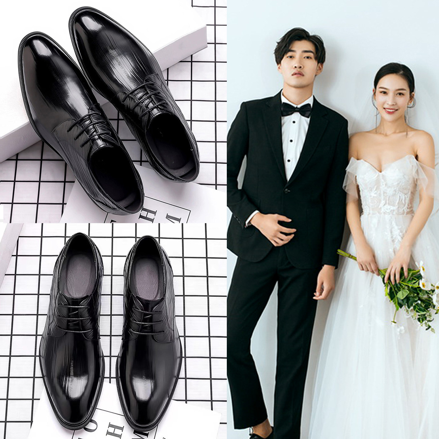 2025新郎结婚拍婚纱照礼鞋