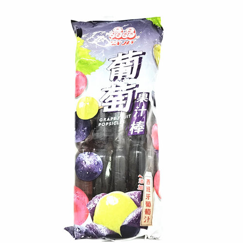 包邮 台湾进口 晶晶葡萄果汁棒(8支入)680g
