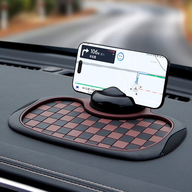 车载手机支架B11防滑垫中控台仪表台导航支撑三合一创意摆件车上