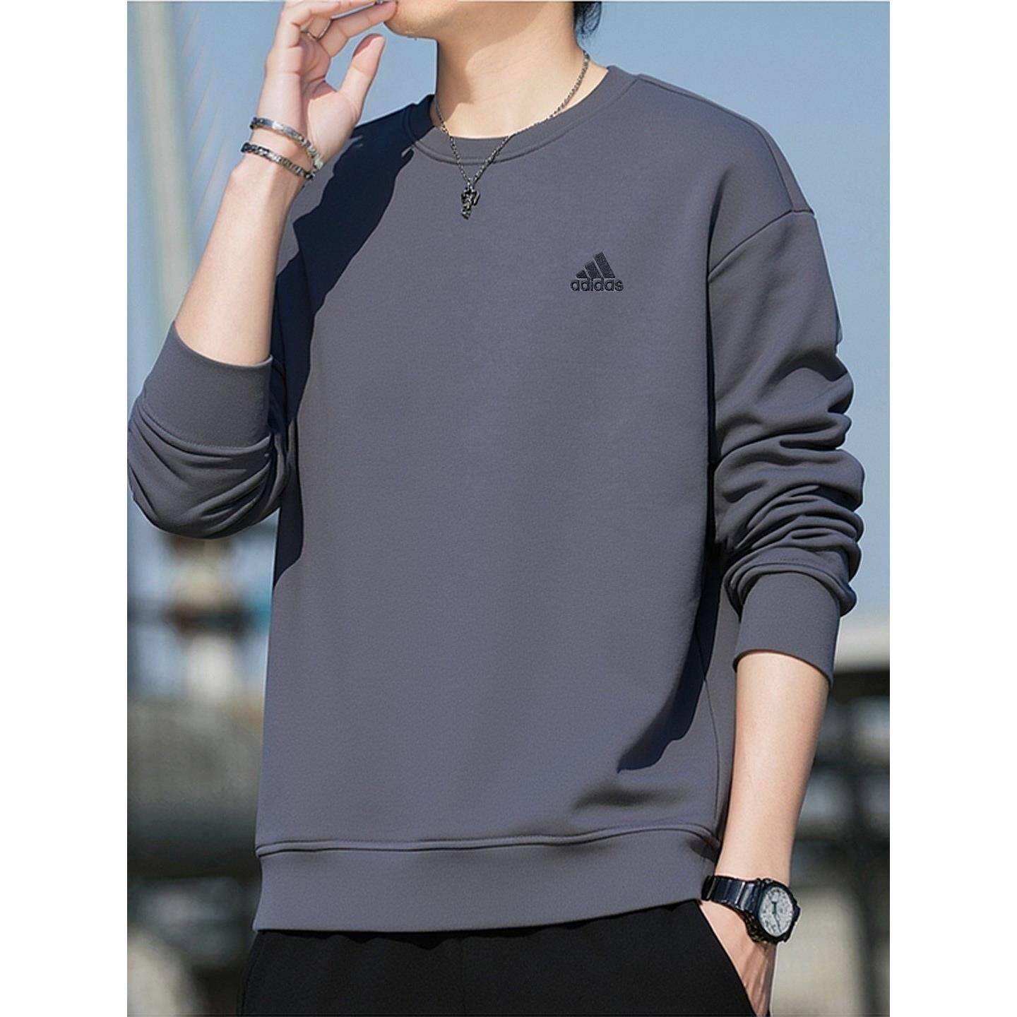阿迪达斯卫衣男正品正品宽松运动服篮球棉上衣休闲大码打底套头衫