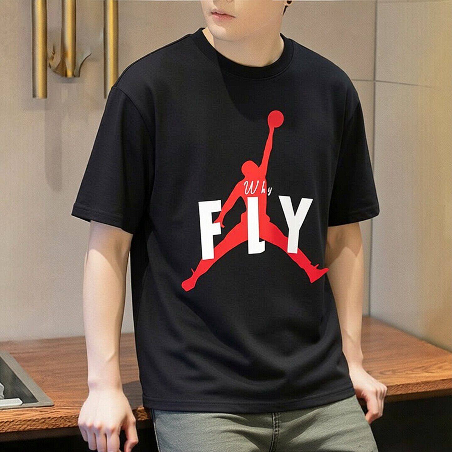 NIKE耐克Jordan短袖男装2026新款休闲运动服透气AJ飞人健身T恤衫