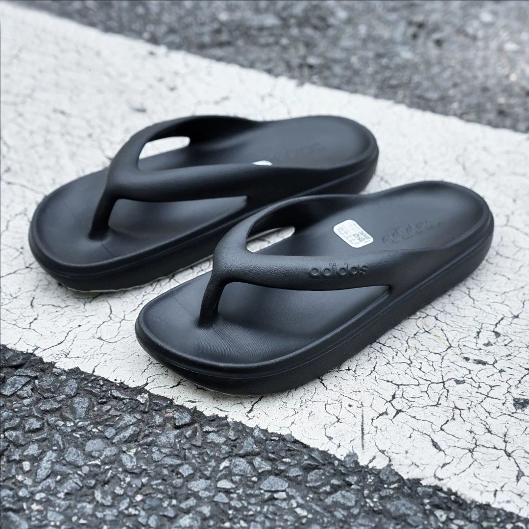 Adidas人字拖男女鞋夏季正品厚底缓震篮球夹脚沙滩户外运动拖鞋
