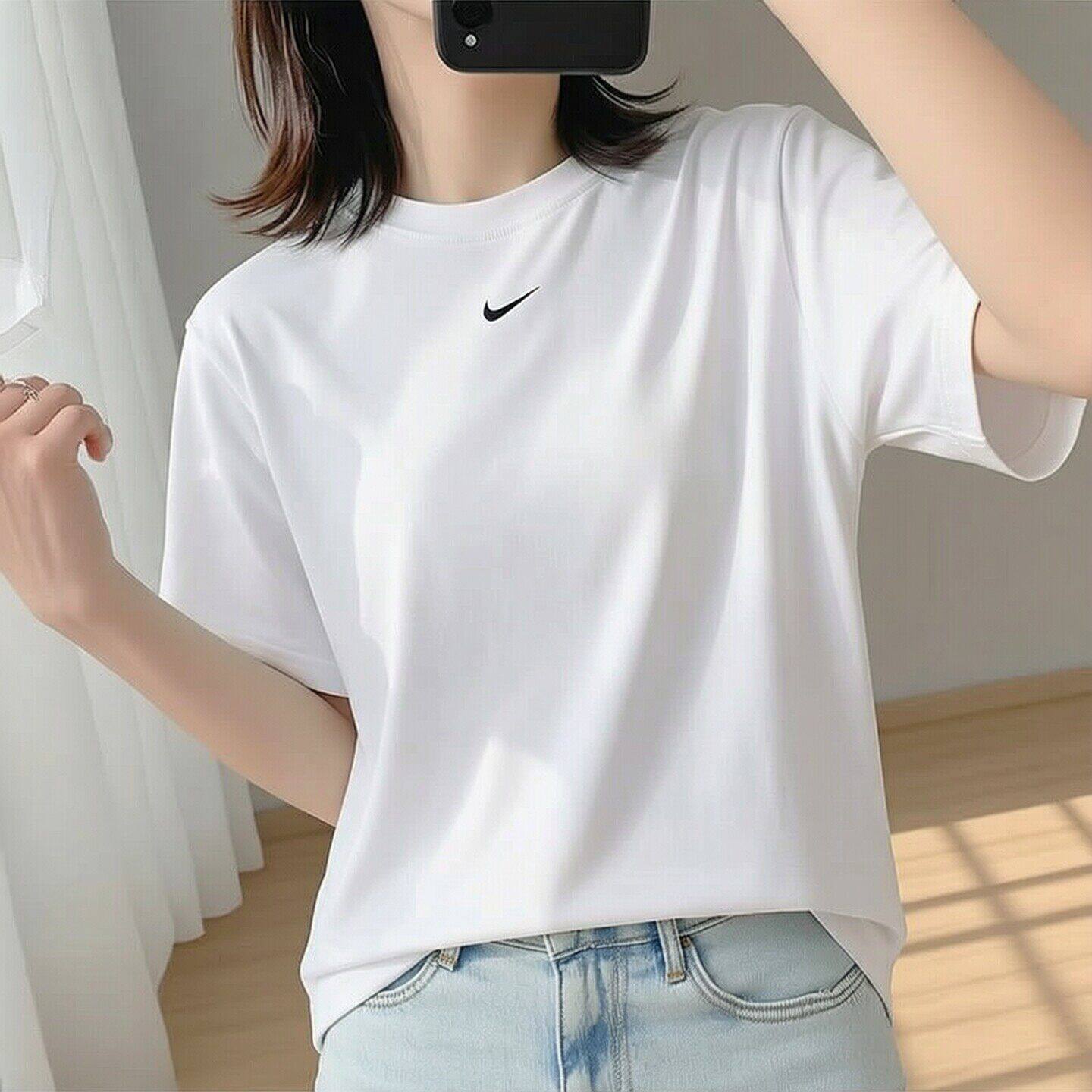 Nike耐克正品白色短袖纯