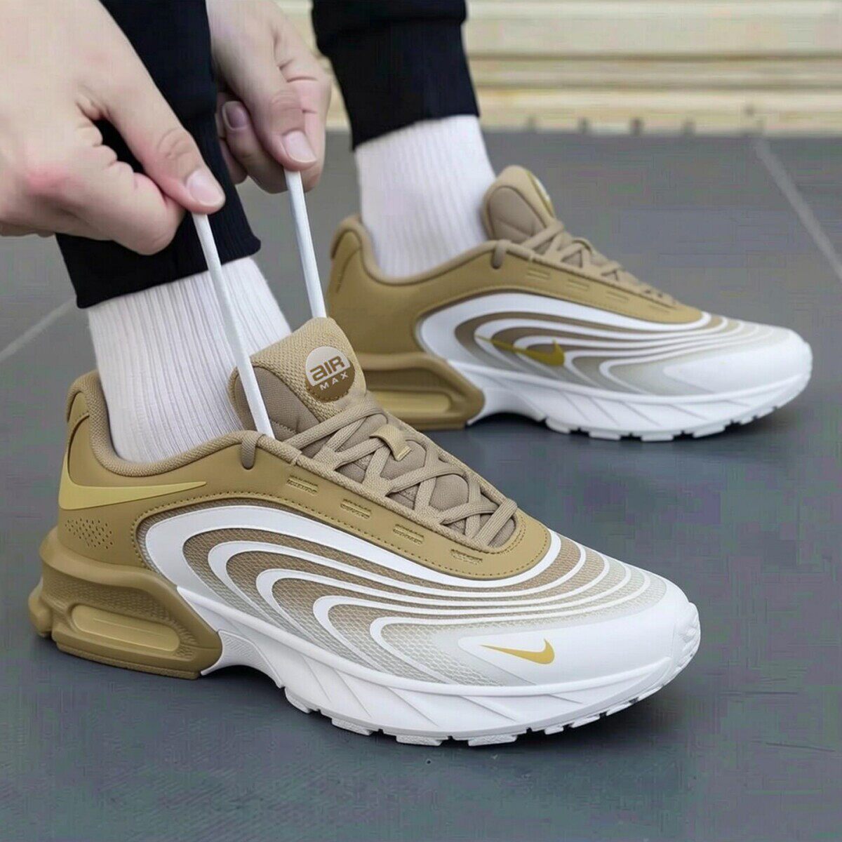 Nike耐克AIR MAX气垫运动鞋男子复古跑步鞋新款潮流时尚休闲鞋子