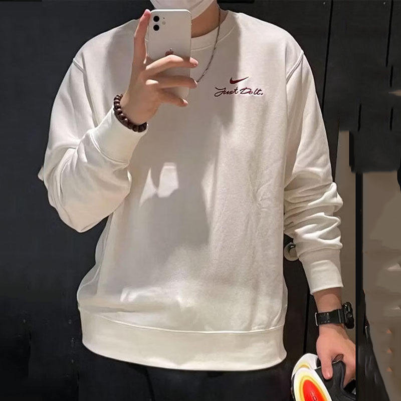卫衣Nike耐克保暖上衣新年款圆领套头衫篮球服正品针织外套运动装