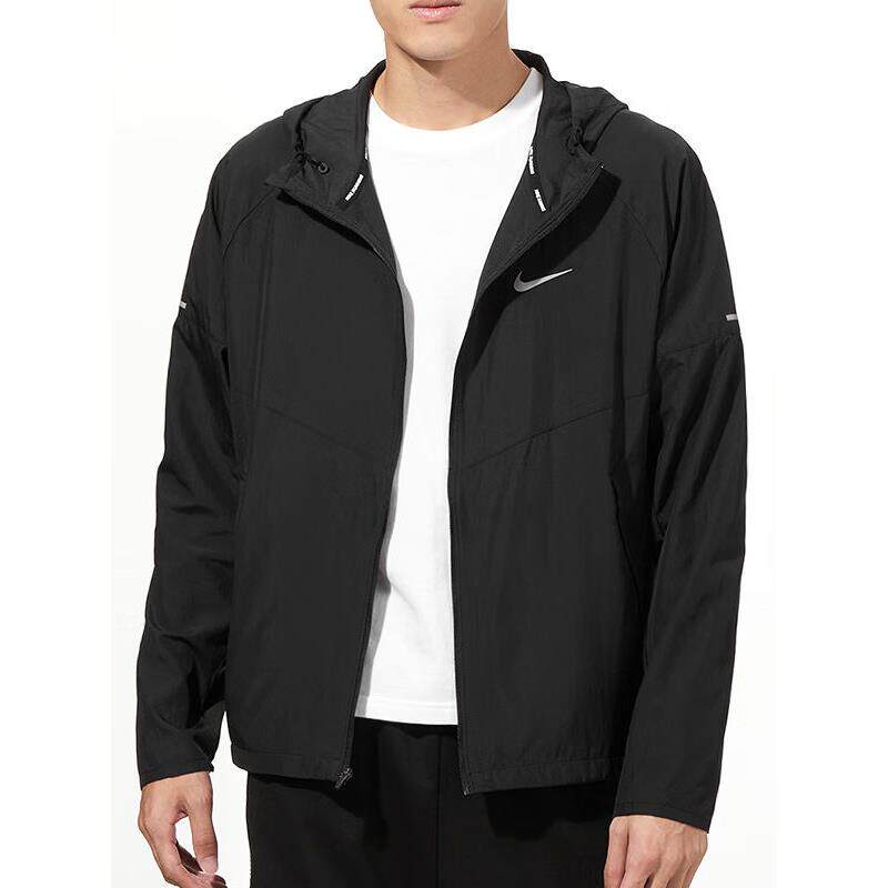 Nike耐克防水运动夹克正品男士外套跑步防晒服薄款连帽上衣DD4747