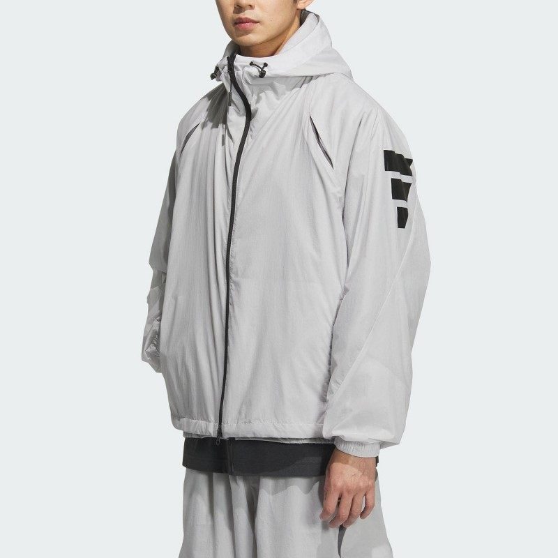 Adidas阿迪男装 宽松舒适运动连帽夹克外套JM6232 JM1056 IN1483