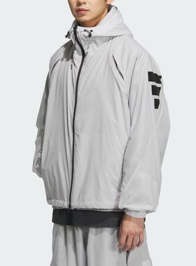 Adidas阿迪男装 宽松舒适运动连帽夹克外套JM6232 JM1056 IN1483