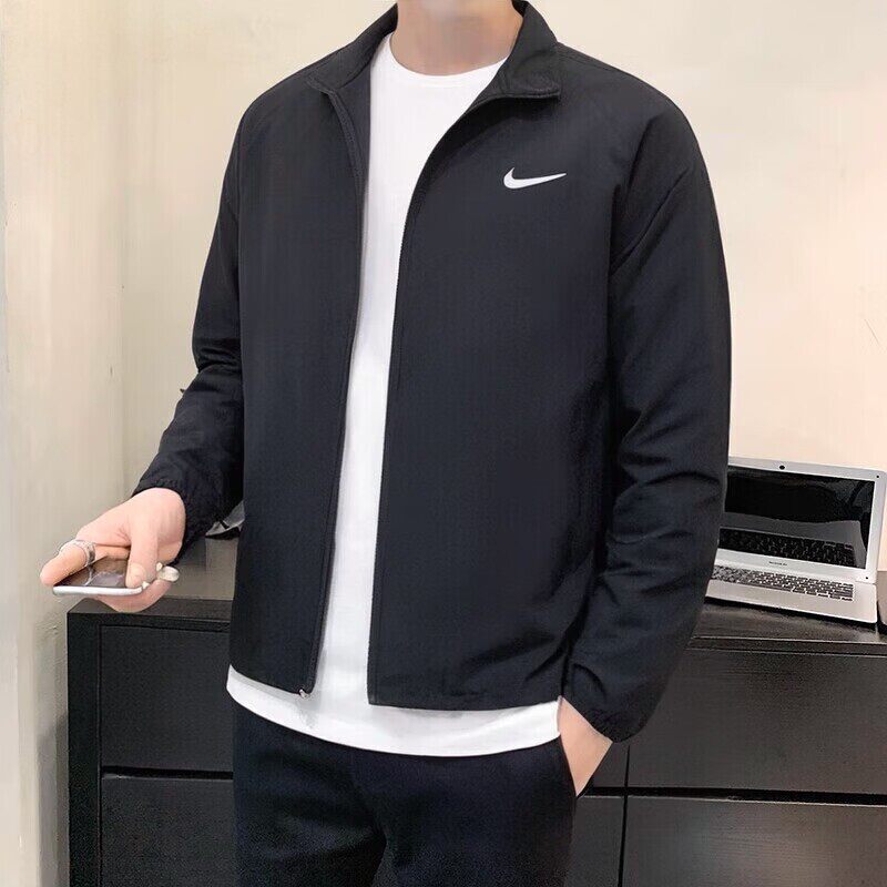 Nike耐克2026年新款男士立领运动夹克外套黑色拉链速干防晒衣潮流