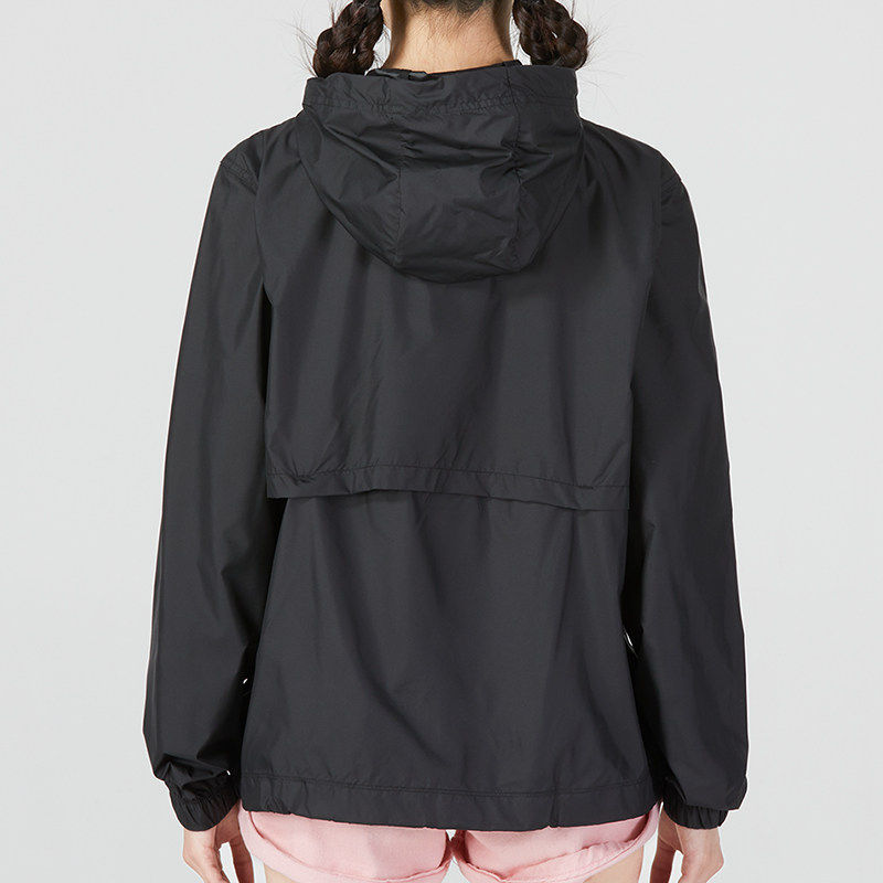 Nike耐克黑色外套女装正品正品运动服上衣连帽休闲防风夹克DM6180