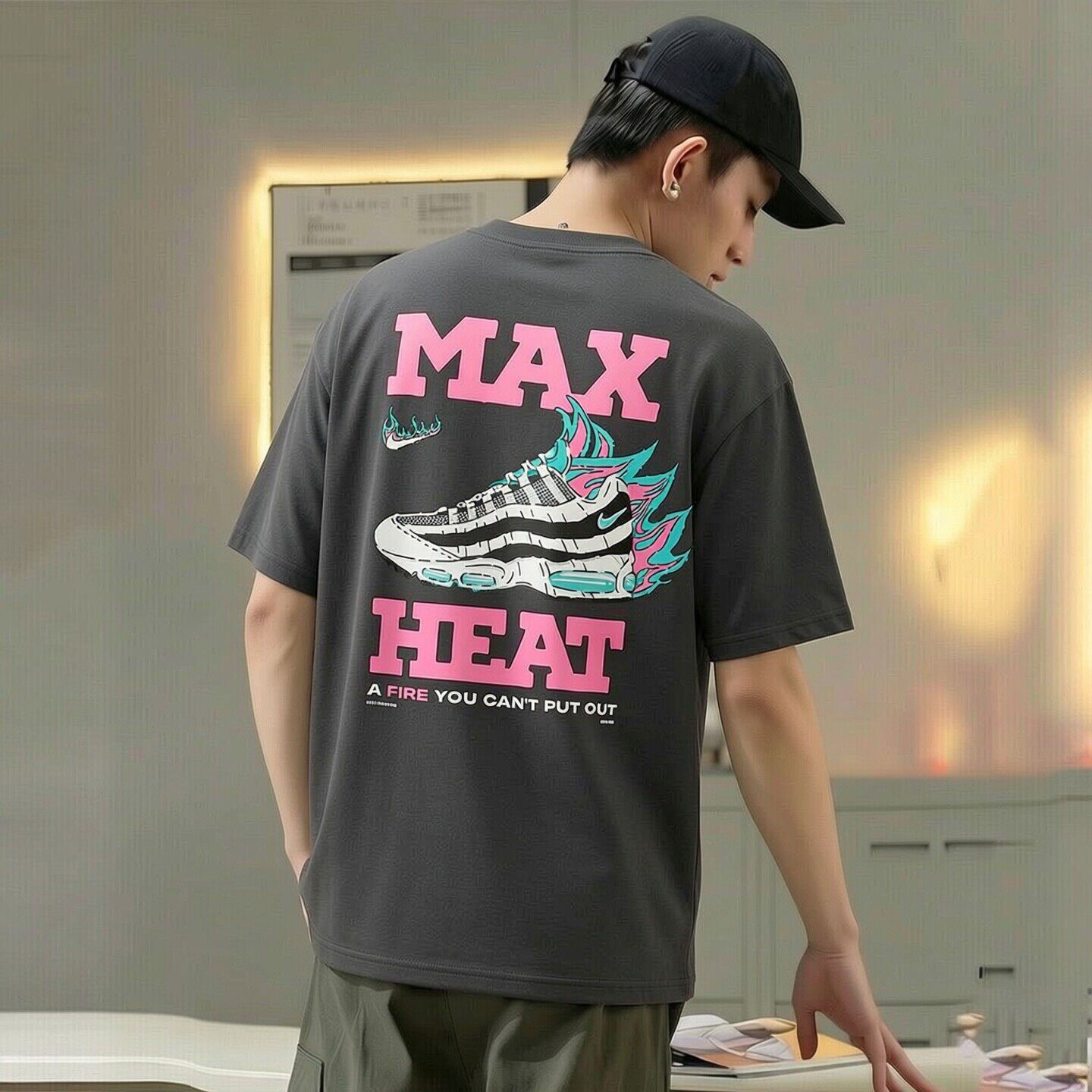 Nike耐克薄款正品短袖男子篮球T恤正品透气运动半袖潮流印花上衣