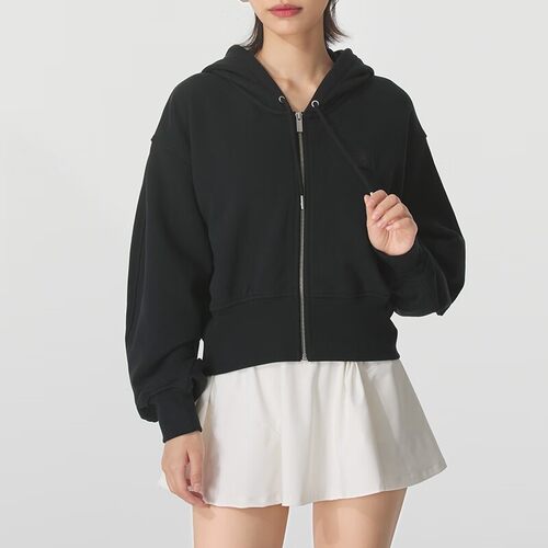 NIKE耐克女装 舒适时尚简约百搭运动休闲连帽夹克外套IB9864-010