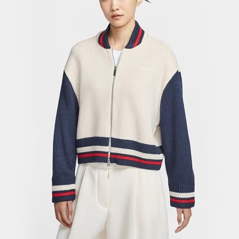 NIKE耐克女装 运动休闲舒适百搭棒球领夹克外套HV2495-104