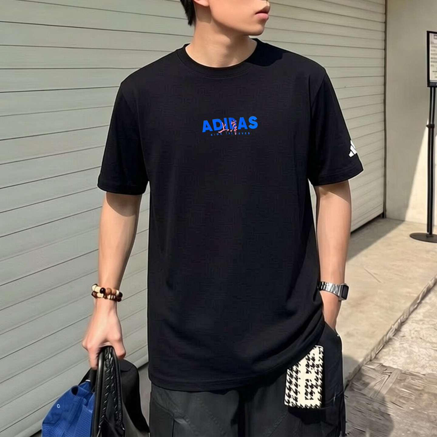 adidas/阿迪达斯短袖男t恤夏季正品宽松美式字母篮球运动休闲半袖