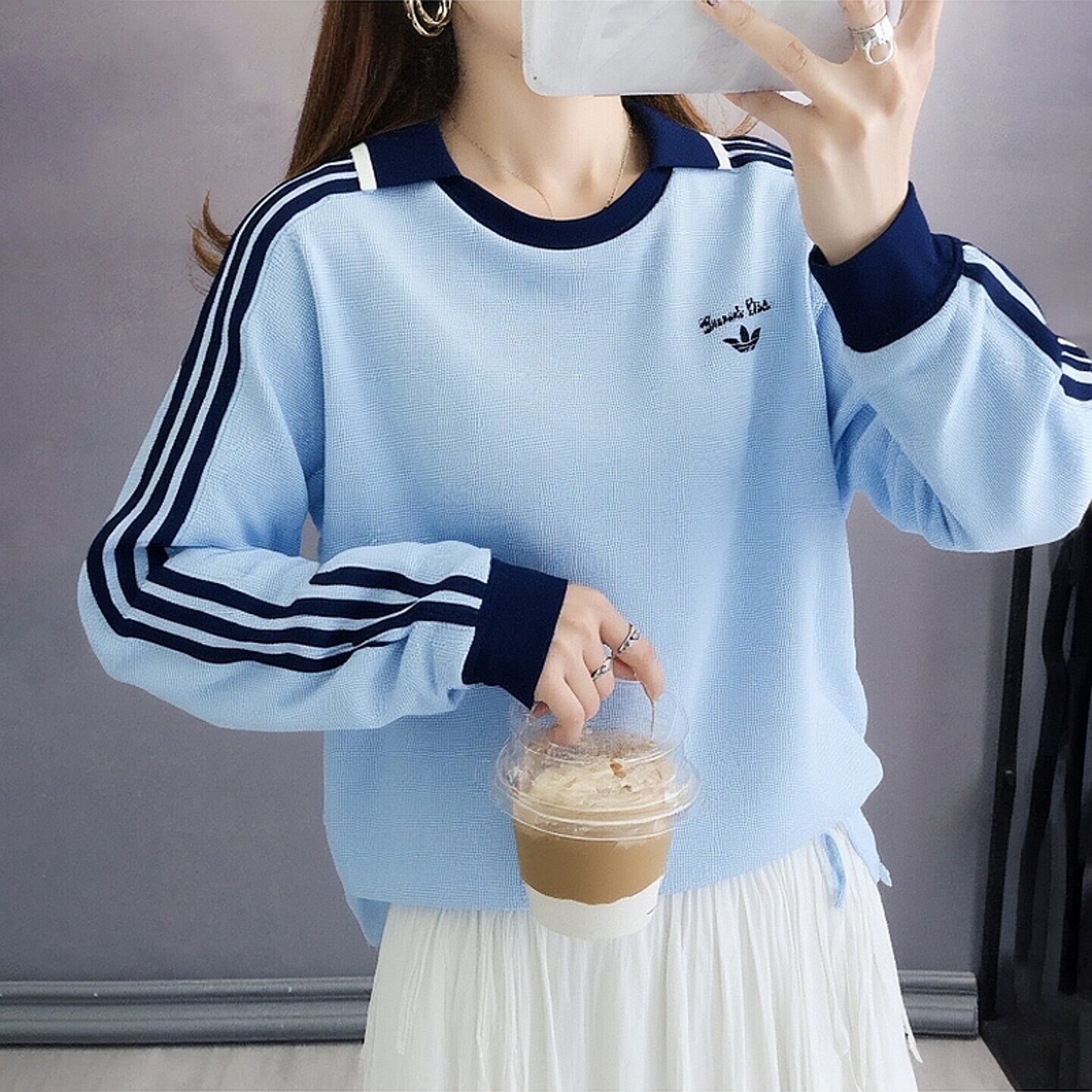 阿迪达斯POLO衫卫衣女款