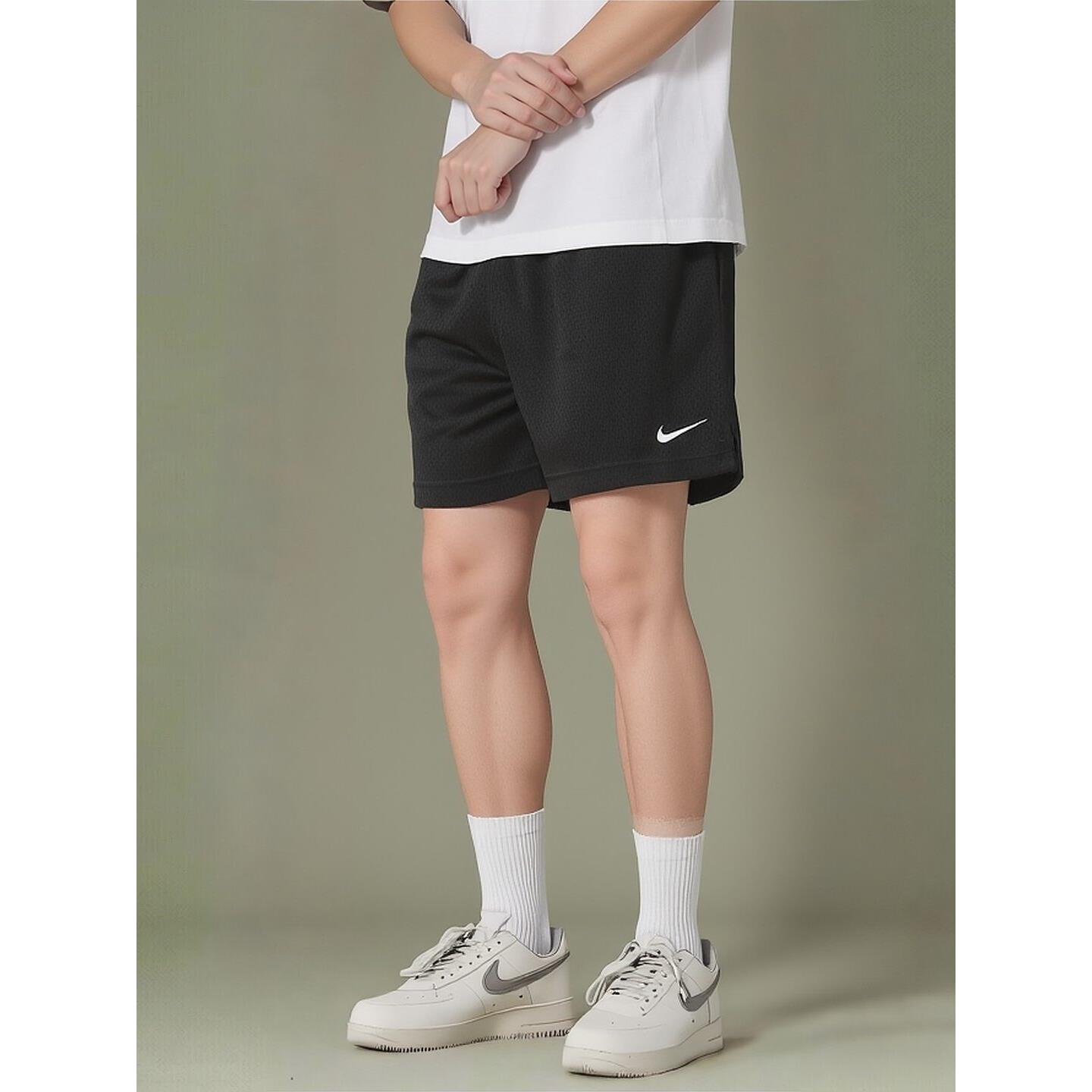 Nike耐克裤子男子冰丝短裤网眼透气运动裤健身跑步五分裤正品潮裤