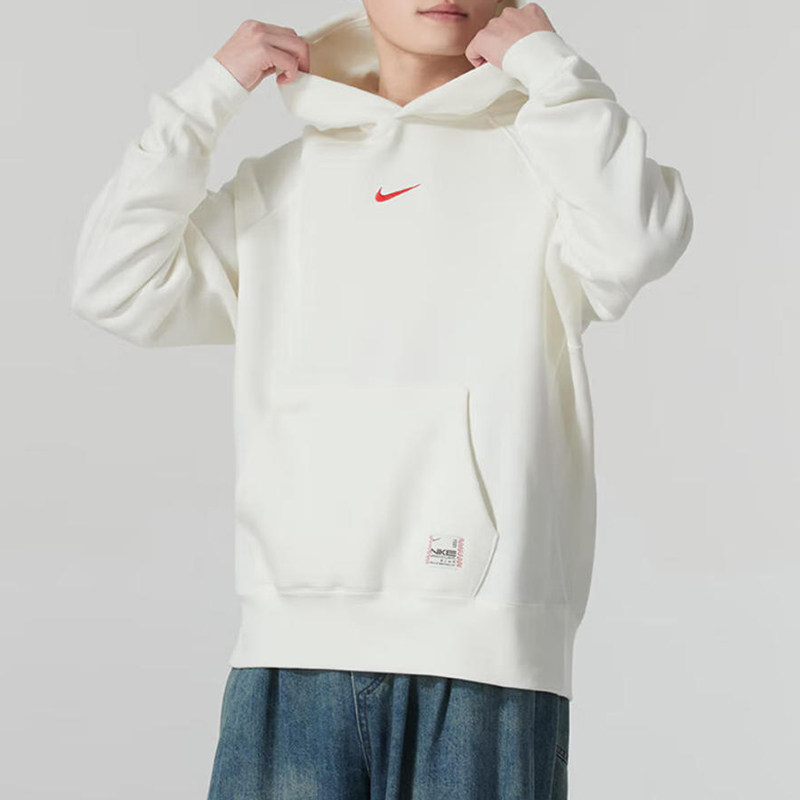 Nike耐克加绒连帽卫衣冬季正品男子篮球外套防风保暖套头厚运动服
