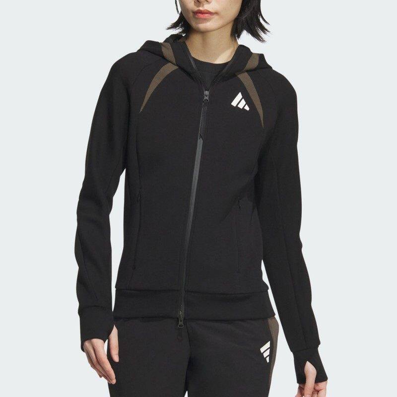 adidas阿迪女装 时尚休闲百搭连帽夹克外套JM0099 JX7310 KB7605