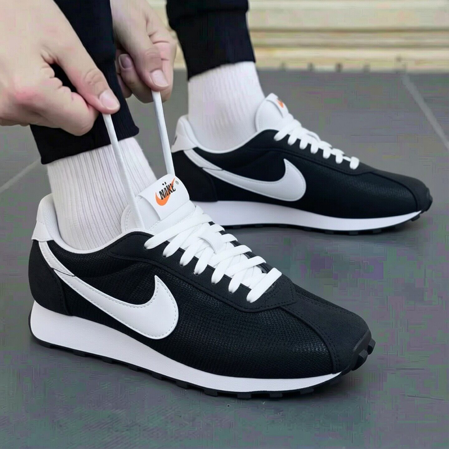 Nike耐克复古运动鞋2026年新款网面休闲鞋男子阿甘鞋潮流款华夫鞋