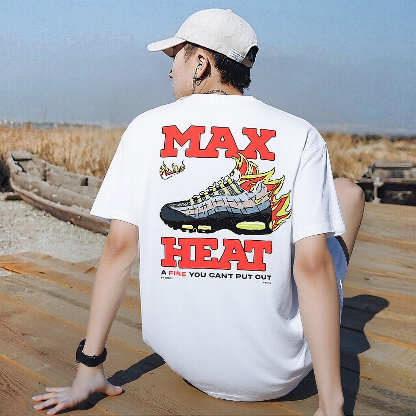 Nike耐克潮流大印花短袖正品正品T恤男士篮球运动服宽松透气上衣