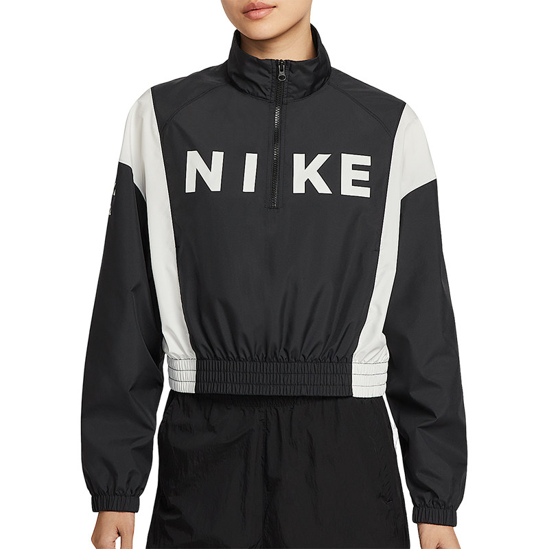 Nike耐克2026年新款运动拼色夹克女复古休闲风立领拉链外套潮流