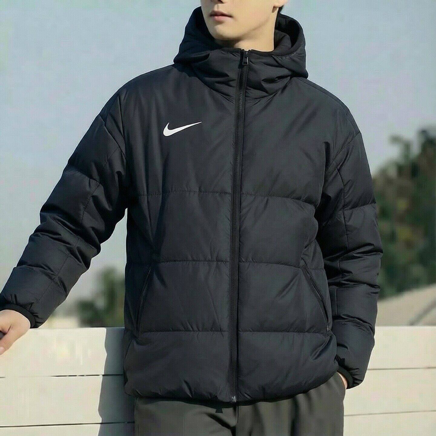 Nike耐克2026年新款棉服男士连帽外套加厚保暖面包服防水运动上衣
