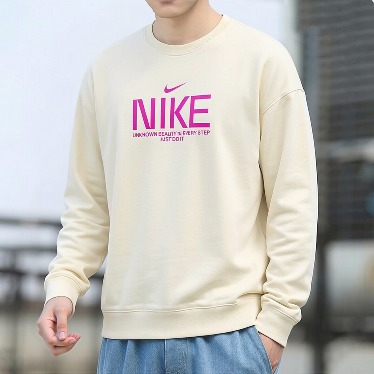 Nike耐克潮流时尚卫衣新款男子毛圈外套防风保暖上衣宽松版运动装