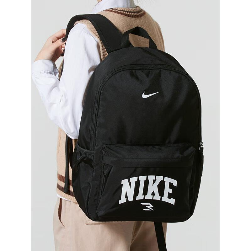 Nike耐克双肩包男女学生书包大容量轻便运动休闲时尚潮流背包黑色