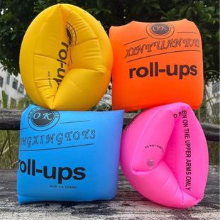 套浮力救生圈圈 充气袖 游泳手臂圈水袖 大人儿童双气囊加厚浮圈泳袖