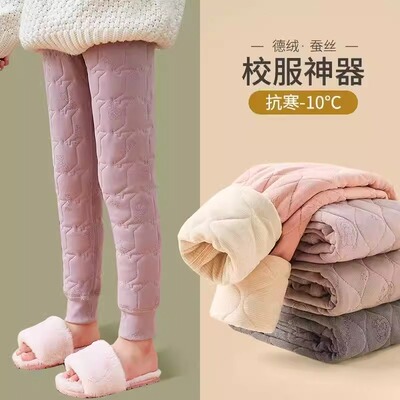 女童校服神器棉裤加绒打底裤