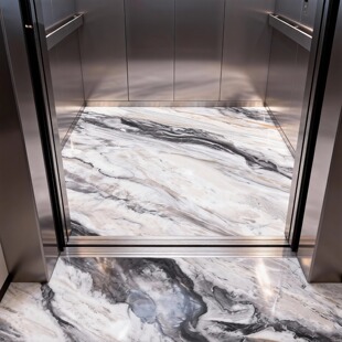 2025新款简约现代电梯地板革仿大理石花纹地垫轿厢专用办公楼小区