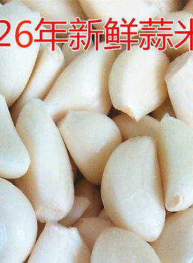 今年新鲜手工去皮大蒜米现剥发货