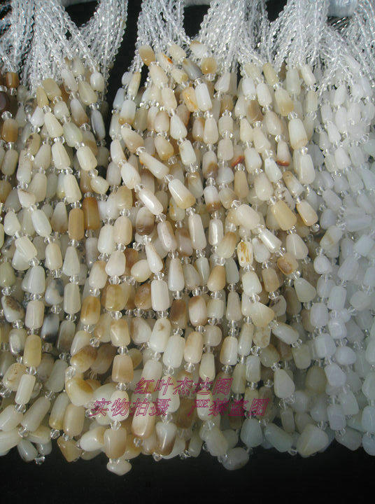 和田糖白玉项链挂件 天然和田玉糖白玉时尚大方项链