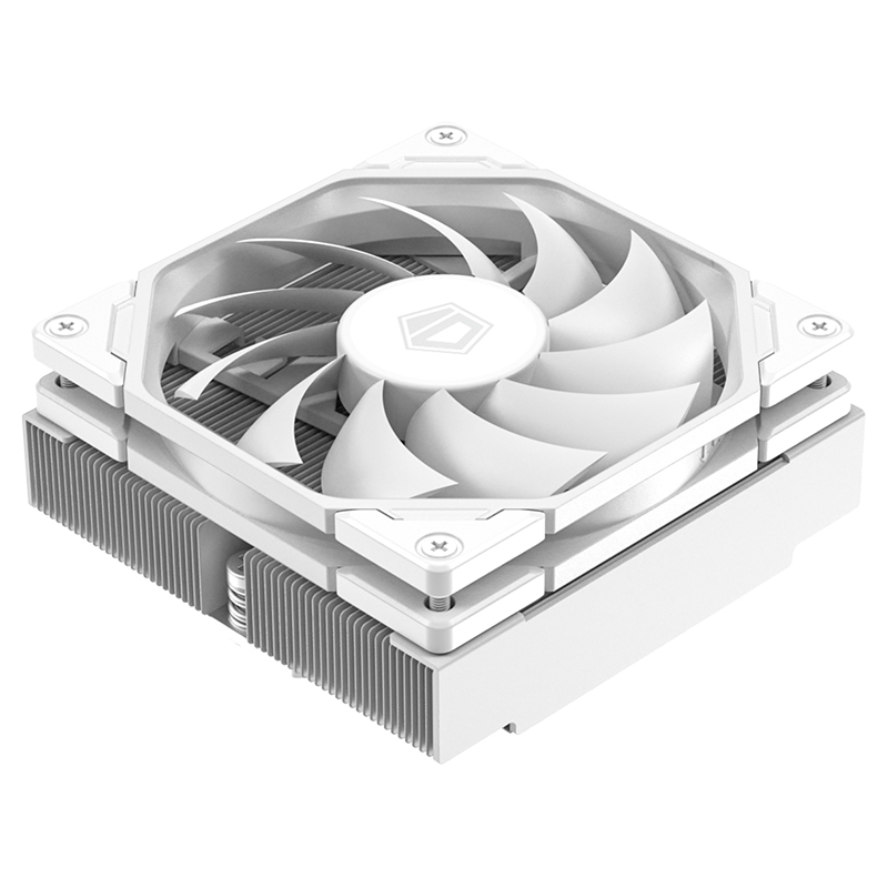 ID-COOLING IS-47XT白色无光小机箱超薄ITX下压式静音温控散热器